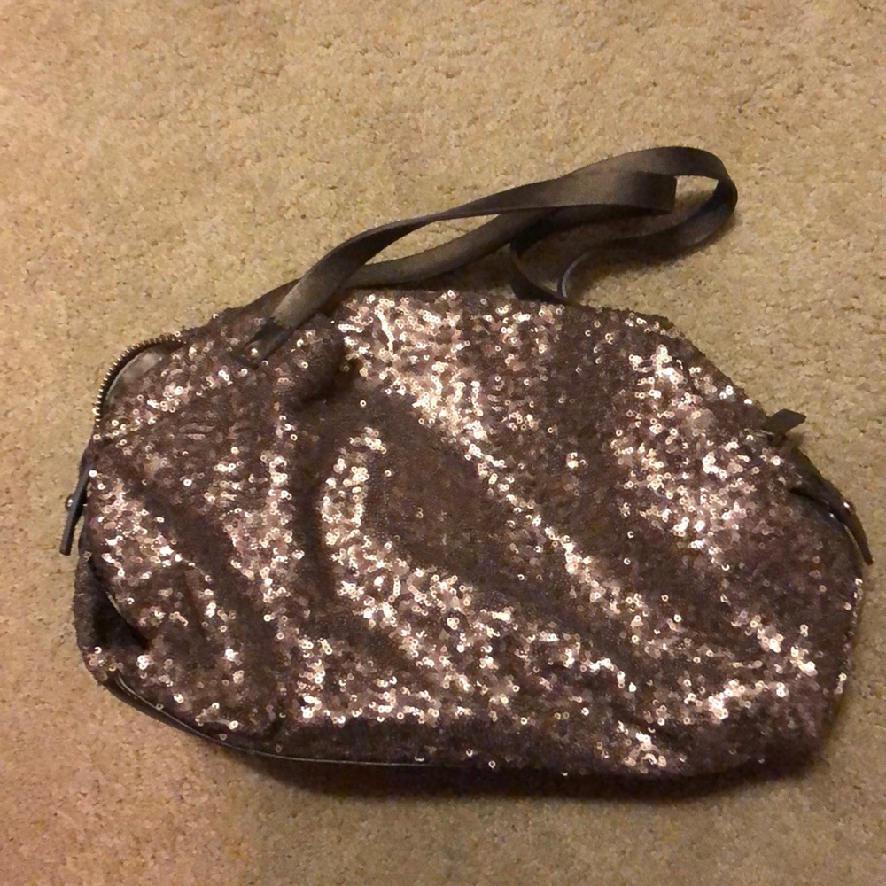 Bronze sequined purse